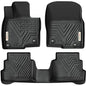 YITAMOTOR Floor Mats Fit for 2017-2025 Mazda CX-5, TPE All Weather Custom Fit Floor Liners for Mazda CX5 Accessories, Automotive 1st & 2nd Row Mat Car Mats Set, Black - style: 17-25 Mazda CX-5 1st & 2nd Row