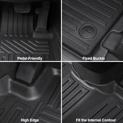 GALVAGNIATE Floor Mats for Hyundai Palisade 2020-2025, All Weather Floor Mats Trunk Cargo Liner with Backrest Protectors Accessories, Full Coverage Set (Fit 7/8 Seats) - size: For Hyundai Palisade | 2020-2025