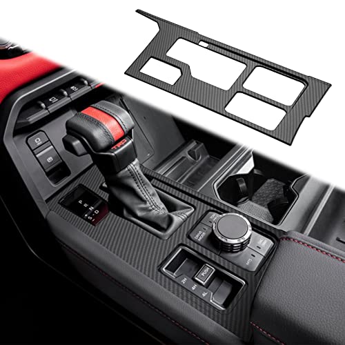 INTGET Gear Shift Panel Cover for 2022 2023 2024 2025 Toyota Tundra Accessories Carbon Fiber Center Console Gear Frame Cover for Toyota Sequoia Accessories 2025 (Gear Shift Panel) - color: Gear Shift Panel