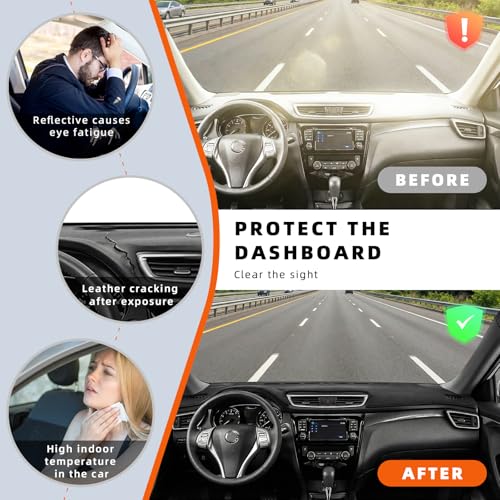 Dashboard Cover Dash Mat Fit for (Body Code:F30 F32 F33) 2018-2014 B-MW 3/4 Series 320i 328i 330e M3 428i 435i 430i (W/o HUD),Car Dash Board Mat Anti-Glare Carpet,Non-Slip Pad (Black) - color: Black, size: Fit 14-18 B-MW 3/4 Series - (Black)