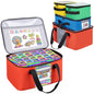 4 PCS Magnetic Tiles Storage Bag, Toy Storage Bags With Visual Top Flap, Label Pocket and Mesh Pockets Fit for LEGO, Building Blocks, Magnetic Tiles, Toy Cars - size: 4PCS(1 Large+1 Medium+2 Small）