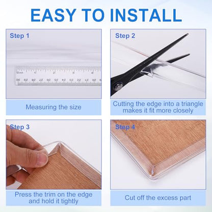 uxcell Clear Edge Trim, 13.1Ft Silicone U Channel Edge Protector, Edges Guards Fits 1/8"-5/32" for Car Doors Sheet Metal Parts (5/16" W x 9/16" H) - size: 13.1Ft x 5/16" x 9/16", Fits 1/8"-5/32"