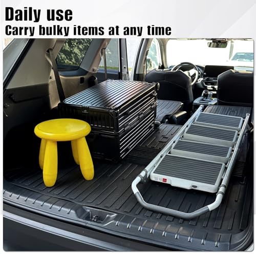Cargo Mat with Backrest Mat 2-in-1 for 2024 2025 2026 Toyota Grand Highlander Car Mat Accessories, TPE All Weather Cargo Liner Trunk Mat(Grand Highlander-2 in 1 Trunk Mat)