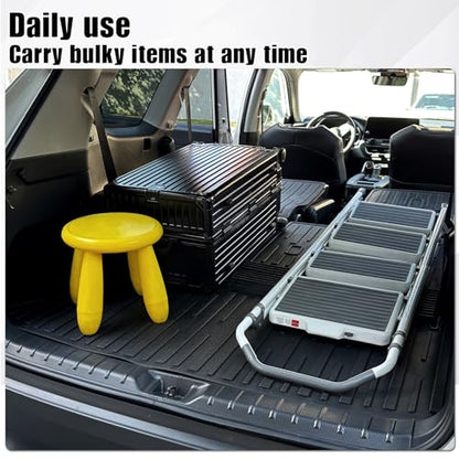 Cargo Mat with Backrest Mat 2-in-1 for 2024 2025 2026 Toyota Grand Highlander Car Mat Accessories, TPE All Weather Cargo Liner Trunk Mat(Grand Highlander-2 in 1 Trunk Mat)