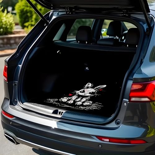Universal Car Trunk Mat, All Weather Trunk Protection Cargo Liner, Stylish Vehicle Interior Accessories, Durable Cargo Mat Rear Trunk Line Suitable for Most Car (Easter Rabbit, 29" x 39") - color: Easter Rabbit