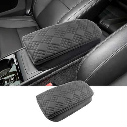 2019-2026 XC40 Center Console Cover for Volvo XC40 (Core/Plus/Ultra/Ultimate/Momentum/R-Design/Inscription), Cushion &Comfy Leather Armrest Cover 2023 2024 2025 XC40 Accessories (Padded)