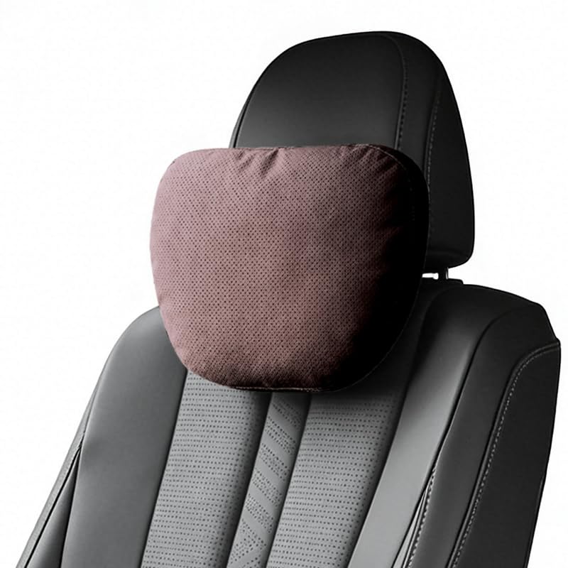 Car Neck Pillow, Luxury Fabrics Used in Supercars, Ergonomic Cervical Support with 2-Height Adjustable Strap, Breathable Soft Against the Skin, Universal Fit for Most Cars