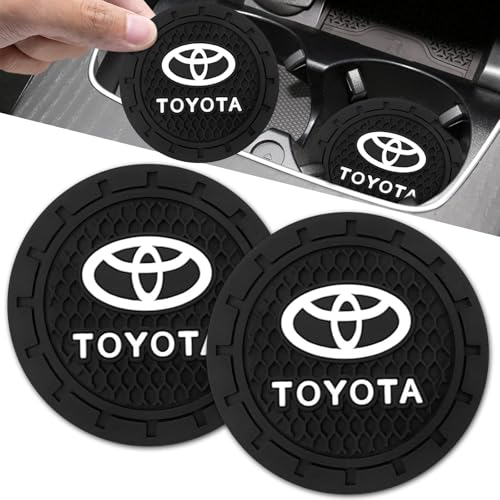 Car Cup Holder Coaster for Toyota RAV4 Highlander Cupholder Coaster Interior Accessories 2.75in 2Pieces Black - color: Black-05