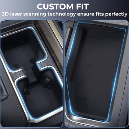 Cup Holder Insert & Wireless Charging Protective Mats for Lexus GX550 2026 2025 2024, Center Console Interior Accessories Silicone Cup Holder & Wireless Charger Cover Pad for 2024-2026 GX 550 - style: Fit for 2024-2026 GX550