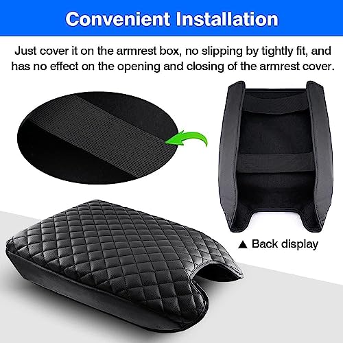 Autorder Center Console Cover for 2015-2020 Ford F150 /2017-2022 F250 F350 F450 /2018-2024 Expedition Accessories Armrest Cover Anti-Scratch Middle Console Pad Armrest Protector(Bucket Seat ONLY) - size: 15-20 Ford F150
