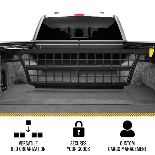 RealTruck Roll-N-Lock Cargo Manager Truck Bed Organizer | CM220 | Fits 2014 - 2018, 2019 Ltd/Lgcy Chevy/GMC Silverado/Sierra 5' 9" Bed (69.3")