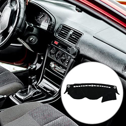 X AUTOHAUX Car Dashboard Cover for Hyundai Sonata 2011 2012 2013 2014 Nonslip Dash Carpet Dash Guard - color: Black