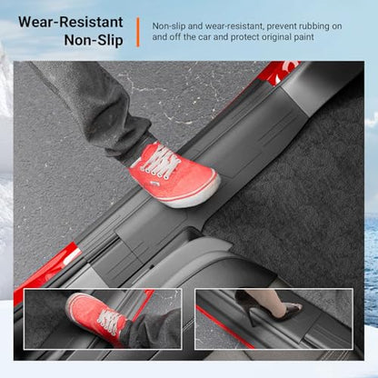 8Pcs Door Sill Protector Compatible with 2019-2026 Chevy Silverado GMC Sierra 1500 Door Sill Guard TPE Car Threshold Protector Replacement for 2019-2026 Chevy Silverado Accessories - size: Compatible with 2019-2026 Chevy Silverado