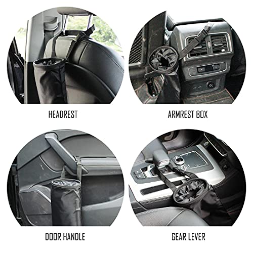 2 Pack Car Trash Bags Car Trash Can Washable Eco-Friendly Seat Back Hanging Car Trash Bag Car Garbage Bag for Car,Travelling,Outdoor