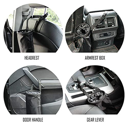 2 Pack Car Trash Bags Car Trash Can Washable Eco-Friendly Seat Back Hanging Car Trash Bag Car Garbage Bag for Car,Travelling,Outdoor