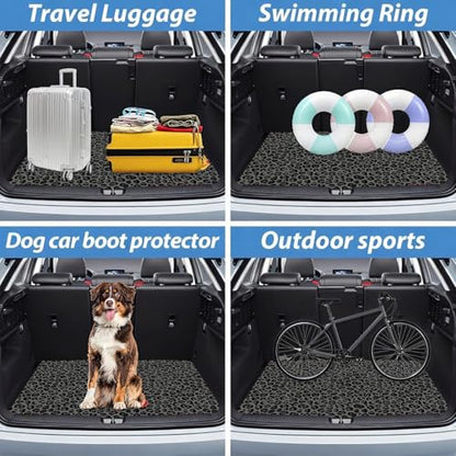 Automotive Floor Mats 5 Pcs, Universal Car Floor Mats, Leopard Print Cargo Liner, Car Accessory for SUVs/Sedan/Wagons, Durable Protective Mat, Trunk Liner for Families/Travel Enthusiasts - style: Bundle 9