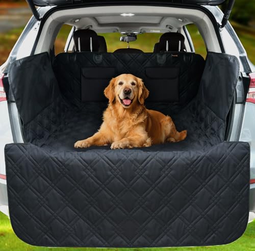 SUV Cargo Liner for Dogs 53x80 Pet Dog Cargo Liner Dog Car Seat Cover for Back of SUV Trunk Cover for Dogs with Side Walls - size: 53" x 80" (Pack of 1)