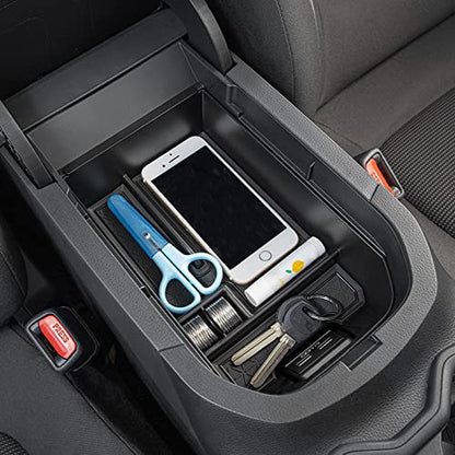 Center Console Tray Organizer Compatible with Toyota RAV4 Accessories 2025 2024 2023 2022 2021 2020 2019 and 2021-2025 RAV-4 Prime, Armrest Insert Container ABS Material Secondary Storage Box