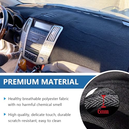 Dash Cover Custom Fit for 2012-2007 Le-xus LS LS460 LS600H (for Left Hand Drive) Dashboard Cover Non-Slip Pad Dash Board Mat Accessories