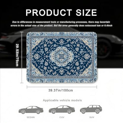 Car Trunk Mat - Universal Size 29" x 39", Bohemian Style Cargo Liner, Car Accessory for SUVs/Sedan/Wagons, Durable Protective Mat, Trunk Liner for Families/Travel Enthusiasts - style: Bohemian style-9