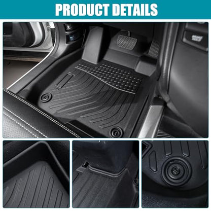 All Weather Floor Mats Compatible with 2016-2022 Lexus RX, Black 3D Car Mats Full Set Heavy Duty TPE Non-Slip Interior Accessories (2016-2022 RX) - color: 2016-2022 RX