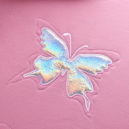 Flying Banner Butterfly car seat Covers ful Set Fashion Universal Lady Woman Female Rear Bench Split Colorized (Full Set - Lace, Solid Pink) - color: Solid Pink Lace, size: Full set