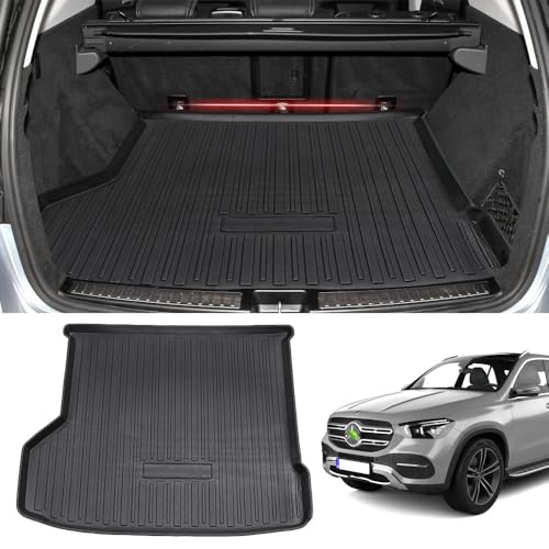 Fit for Trunk Mat Mercedes-Benz GLE W166 2015-2019 All Weather TPO Rear Cargo Liner Upgrade Material(NOT Fit 2020 GLE 350 with 5 Seats, 2018 550e Hybrid)