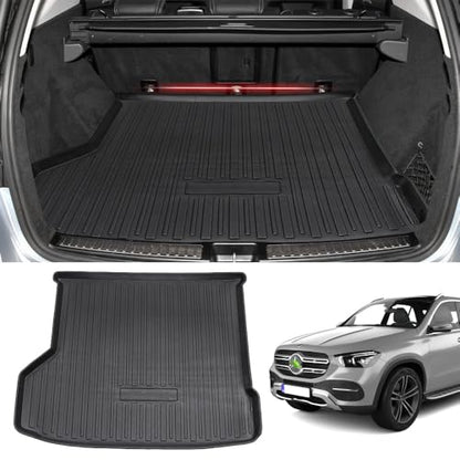 Fit for Trunk Mat Mercedes-Benz GLE W166 2015-2019 All Weather TPO Rear Cargo Liner Upgrade Material(NOT Fit 2020 GLE 350 with 5 Seats, 2018 550e Hybrid)