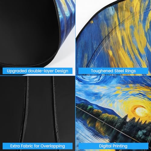 Windshield Sun Shade - Windshield Sun Shade Foldable Offers Ultimate Protection for Car Interior UV Protection Car - color: Multicolor