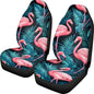 Pehede Car Seat Cover Exotic Tropical Pink Flamingo Front for Cars, Easy to Install Cover Set, Accessories Auto Trucks Van SUV,2 Packs - color: Multi11