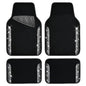 CAR PASS Bling Car Mats Shining Diamond Carpet Crystal Rhinestone Sparkly Glitter Floor Mats with Anti-Slip PVC Pad Universal Fit Automotive SUV,Sedan,Van,4pcs for Girl Women, Black Sliver Diamond - color: AB Silver