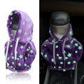 Gear Shift Hoodie Cover, Universal Car Shift Knob Hoodie for Auto Shifter, Automotive Interior Decoration Accessories Star, Automotive Interior Cute Gadgets, Purple
