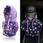 Gear Shift Hoodie Cover, Universal Car Shift Knob Hoodie for Auto Shifter, Automotive Interior Decoration Accessories Star, Automotive Interior Cute Gadgets, Purple