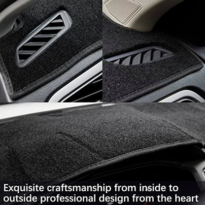 Dashboard Dash Cover Mat Carpet Compatible with 02-05 Dodge Ram 1500 03-05 Dodge Ram 2500 3500(Black) - size: 02-05 Ram