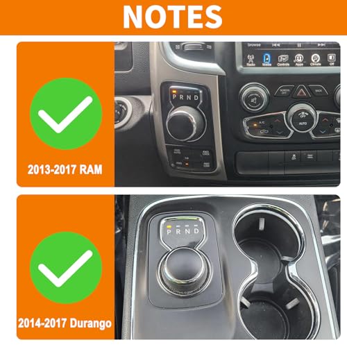 RT-TCZ for RAM Gear Shift Knob Ring Trim Cover Fit for RAM 2013-2017 for Dodge Durango 2014-2017 Blue Interior Accessories Aluminum Alloy