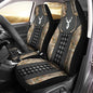 Howilath Forest Deer Pattern Front Seat Cover 2 Pcs, Universal Vehicle Seat Protector Mat Covers, Fit Most Cars, Sedan, SUV, Van Truck - color: Forest Deer