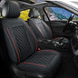 Car Seat Covers Front Pair,Universal Fit for Most Cars,SUV,Sedans and Pick-up Trucks,Automotive Faux Leather Vehicle Cushion Covers(Front Pair,Black/Red) - color: Blackred, size: Front Pair