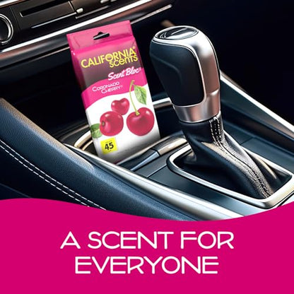 California Scents Power Bloc Car Air Freshener, Coronado Cherry Scent, 6 Pack - size: 0.88 Ounce (Pack of 6)