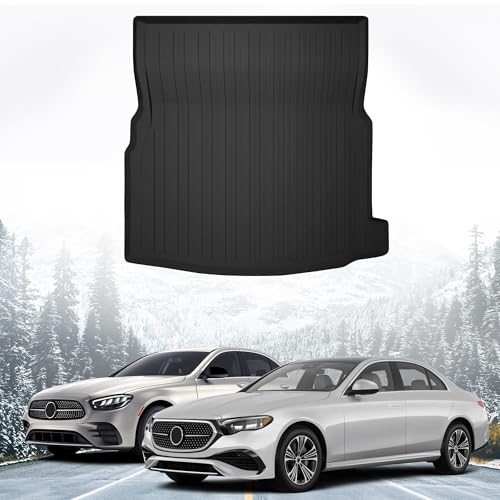 Premium Cargo Liner for Mercedes-Benz E 350 2019-2023 - 100% Protection - Custom Fit Car Trunk Mat - All-Season Black Cargo Mat - 3D Shaped Laser Measured Trunk Liners for Mercedes-Benz E450