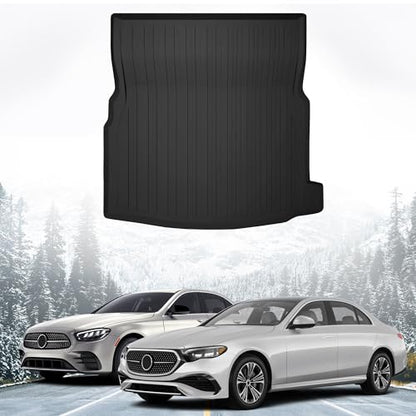 Premium Cargo Liner for Mercedes-Benz E 350 2019-2023 - 100% Protection - Custom Fit Car Trunk Mat - All-Season Black Cargo Mat - 3D Shaped Laser Measured Trunk Liners for Mercedes-Benz E450