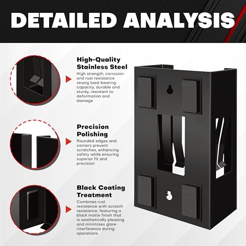 C&T Magnetic Glove Box Holder, Tissue Dispenser, Holds Boxes of Gloves, Towels, Wipes and Tissues,Suitable for Wall mounting, toolboxes, garages, workshops, Offices and Kitchens - style: 1pc
