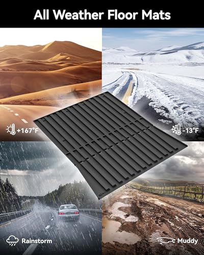 3W Tesla Cybertruck Pickup Trunk Mat Set 2023 2024 2025,TPE All Weather Custom Fit Pickup Frunk Mat Cargo Liner Set, Black - size: 7. Tesla Cybertruck|23-25|Truck Bed Mat Set