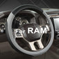 West Llama Customized Auto Car Steering Wheel Cover for Dodge RAM 1500 2500 3500, 15.5-16 inch(Black+Gray-Large Size) - color: C-Black+Gray