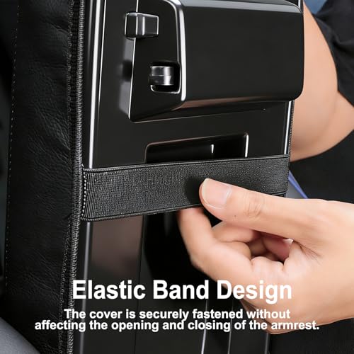Autorder Center Console Cover for 2022-2025 2026 Ford Maverick Accessories Armrest Cover Anti-Scratch Middle Console Pad Leather Armrest Protector - size: 22-26 Ford Maverick