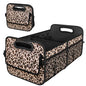 Trunk Organizer for SUV, Car Organizers and Storage with Reinforced Handles, Car Accessories for Women/Men - Large, Leopard Print