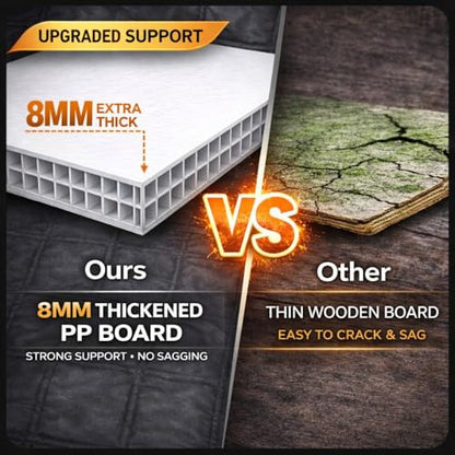 Back Seat Extender for Dogs,Dog Car Seat Cover for Back Seat with Hard Bottom Holds 500 lbs,Car Seat Protector,Waterproof Extender for Dogs,Pet Bed for Full Size F150/RAM1500/Silverado Crew Cab Pickup - size: For Full Size Truck