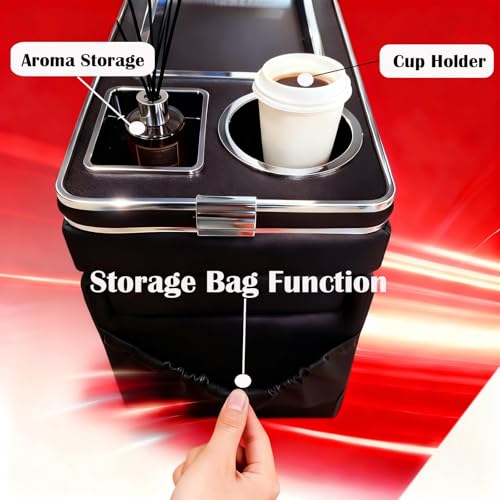 Truck Center Console Organizer Between Seat for Minivans, SUVs, Middle Van Bench Organizer for Floor Between The Back Seat Console 18 Wheelers with Sliding Lid Design - size: 18 Wheelers with Sliding Lid Design