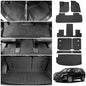 Floor Mats Compatible with 2018-2023 (Fit 2024 Traverse Limited) Chevrolet Traverse Cargo Liner Mat Back Seat Cover 7 Seat 2023 Chevy Traverse Accessories (Trunk Mat+Backrest Mats+Floor Mats) - style: For Chevrolet Traverse 7-Seater | 2018-2023