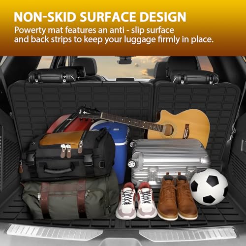 Floor Mats for 2021-2025 2026 Chevrolet Chevy Tahoe/GMC Yukon 7 Passenger Car Mats, All Weather TPE Custom Cargo Liner Seat Back Covers Protectors Full Set Car Accessories (Not for Yukon XL) - size: 2)Chevy Tahoe/GMC Yukon 7Seater｜21-26｜Full Set