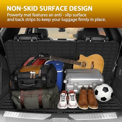 Floor Mats for 2021-2025 2026 Chevrolet Chevy Tahoe/GMC Yukon 7 Passenger Car Mats, All Weather TPE Custom Cargo Liner Seat Back Covers Protectors Full Set Car Accessories (Not for Yukon XL) - size: 2)Chevy Tahoe/GMC Yukon 7Seater｜21-26｜Full Set